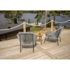 Chania Rundt Loungesæt - Havemøbelsæt - Grå,Natur
