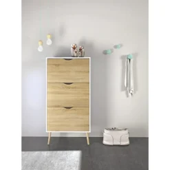 Charlie Skoskab m. 3 skuffer