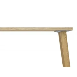 Charlie skrivebord m. 2 skuffer - Hvid/Eg