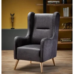 CHESTER lænestol, - antracit (stof 17. Kul)