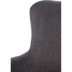 CHILLOUT lænestol MørkeGrå / amerikansk Valnød, ben - Sort