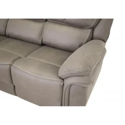 Christopher 3 pers Recliner Sofa - Grå Ruskindsblød mikrofiber