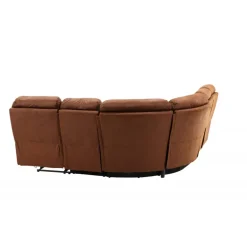Christopher Recliner hjørnesofa - Brun Ruskindsblød mikrofiber