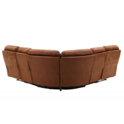 Christopher Recliner hjørnesofa - Brun Ruskindsblød mikrofiber