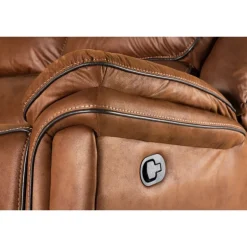 Christopher Recliner hjørnesofa - Brun Ruskindsblød mikrofiber