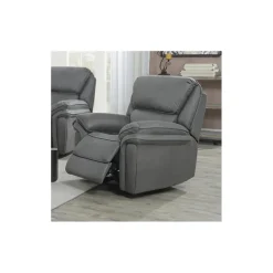 Christopher Recliner Lænestol - Grå Ruskindsblød mikrofiber