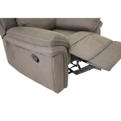 Christopher Recliner Lænestol - Grå Ruskindsblød mikrofiber