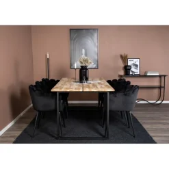 Cirebon e Spisestue Sæt - Sort og Natur