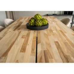 Cirebon t Spisebordssæt - Beige, Sort og Natur