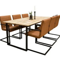 Cirebon t Spisebordssæt - Sort og Brun