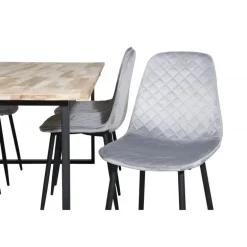 Cirebon t Spisebordssæt - Sort, Grå og Natur