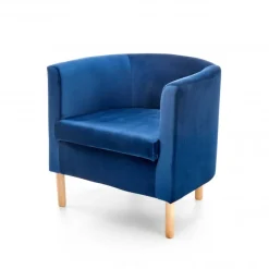 CLUBBY 2 fritidslænestol mørkeblå/Naturlig