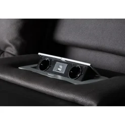 Comfort 3 personers el-recliner sofa med indbygget fodskammel og kopholder