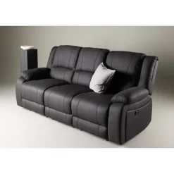 Comfort 3 personers el-recliner sofa med indbygget fodskammel og kopholder