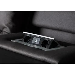 Comfort 3 personers el-recliner sofa med indbygget fodskammel og kopholder