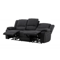 Comfort 3 personers el-recliner sofa med indbygget fodskammel og kopholder