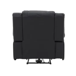 Comfort recliner lænestol, med indbygget fodskammel - sort