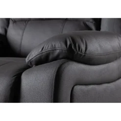 Comfort recliner lænestol, med indbygget fodskammel - sort