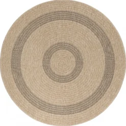 Comilla Rund Udendørs tæppe Vintage - Sort