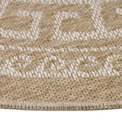 Comilla Rund Udendørs tæppe Vintage - Beige