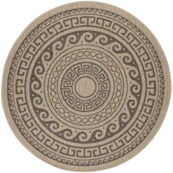 Comilla Rund Udendørs tæppe Vintage - Sort