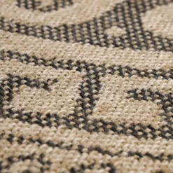 Comilla Rund Udendørs tæppe Vintage - Sort