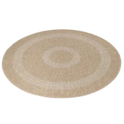 Comilla Rund Udendørs tæppe Vintage - Beige