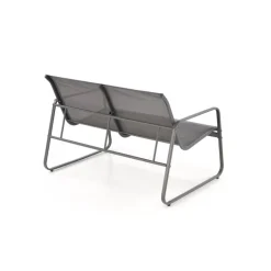 CONOR havemøbelsæt (sofa + 2 stole + sofabord), MørkeGrå/lyseGrå