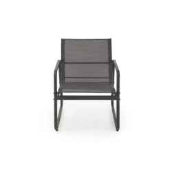 CONOR havemøbelsæt (sofa + 2 stole + sofabord), MørkeGrå/lyseGrå