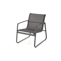 CONOR havesæt sofa + 2 stole + sofabord - mørkegrå og lysegrå