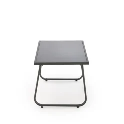 CONOR havesæt sofa + 2 stole + sofabord - mørkegrå og lysegrå