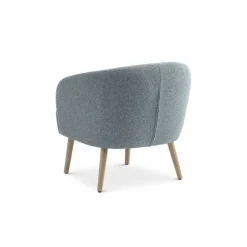 Conrad loungestol EGG BLUE Vista stof med Natur Træben