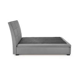 CONTINENTAL 2 160x200 seng med opbevaring Grå velour Monolith 85