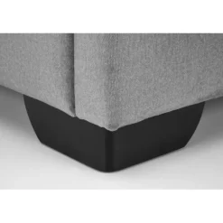 CONTINENTAL 2 160x200 seng med opbevaring Grå velour Monolith 85