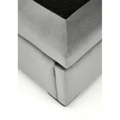 CONTINENTAL 1 160x200cm seng med opbevaring - Grå Velour - Monolith 85