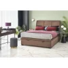 CONTINENTAL 2 160x200cm seng med opbevaring - Beige velour Monolith 09