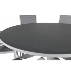 Copacabana Rund Loungesæt - Havemøbelsæt - Grå,Hvid