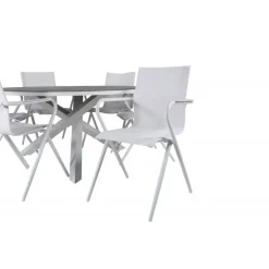 Copacabana Rundt Loungesæt - Havemøbelsæt - Grå,Hvid