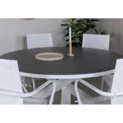 Copacabana Rundt Loungesæt - Havemøbelsæt - Grå,Hvid