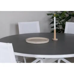 Copacabana Rundt Loungesæt - Havemøbelsæt - Grå,Hvid