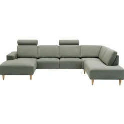 Copenhagen Hjørnesofa med chaiselong Venstrevendt - Grøn Stof
