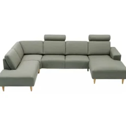 Copenhagen Hjørnesofa med chaiselong Højrevendt - Grøn Stof