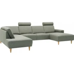 Copenhagen Hjørnesofa med chaiselong Højrevendt - Grøn Stof