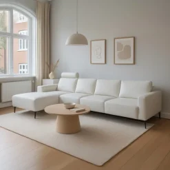 Copenhagen Læder chaiselongsofa venstrevendt