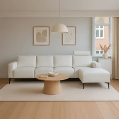 Copenhagen læder chaiselongsofa Højrevendt