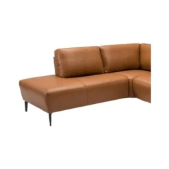 Copenhagen LæderHjørnesofa Cognac - Højrevendt