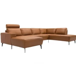 Copenhagen LæderHjørnesofa med chaiselong - Venstrevendt
