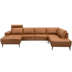 Copenhagen LæderHjørnesofa med chaiselong - Venstrevendt