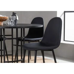 Copenhagen Rundt Spisebordssæt - Sort