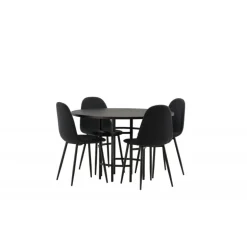 Copenhagen Rundt Spisebordssæt - Sort